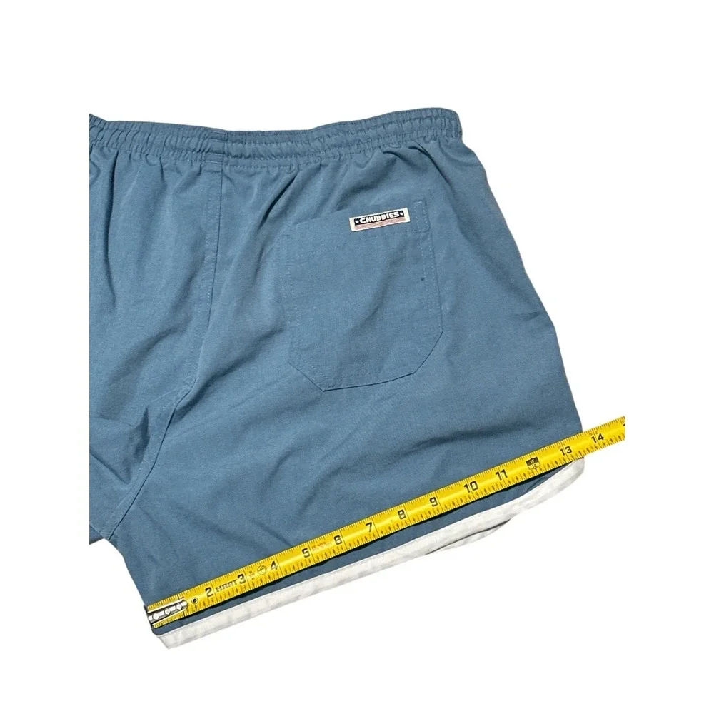 Vintage Chubbies Men's‎ Blue Shorts Size XL 80% Polyester 20% Cotton Made In USA